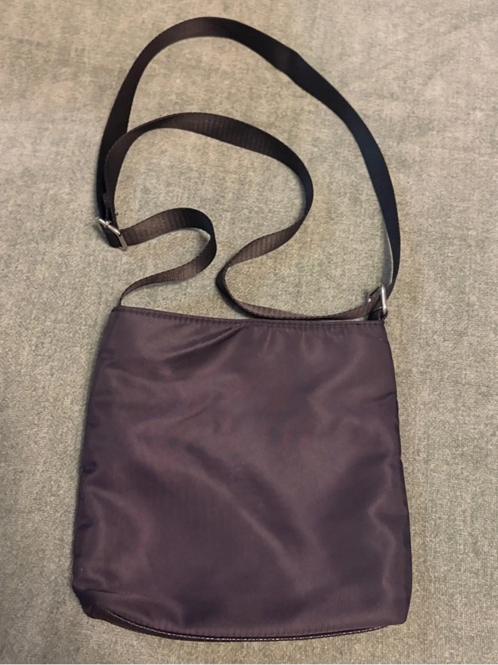 Nautica Black/Navy Blue Crossbody Bag with Adjustable Strap